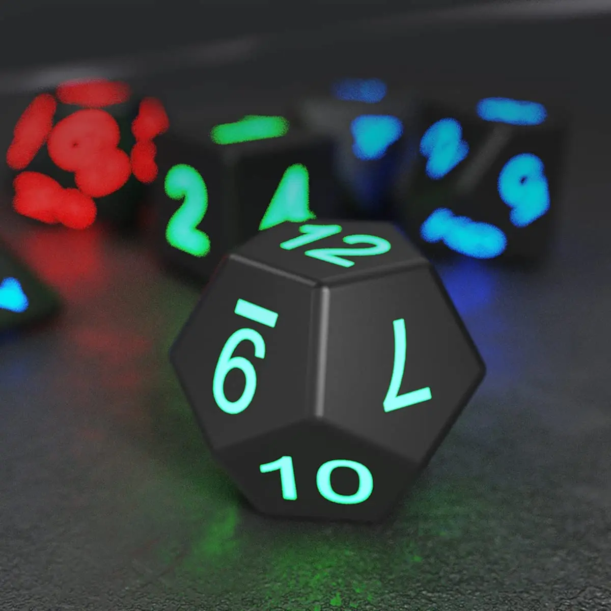 7Pcs Light Up DND ลูกเต๋ากล่องชาร์จ USB ชาร์จไฟฟ้าลูกเต๋า Shake Light LED ลูกเต๋าสำหรับเกม KTV บาร์ไนท์คลับ