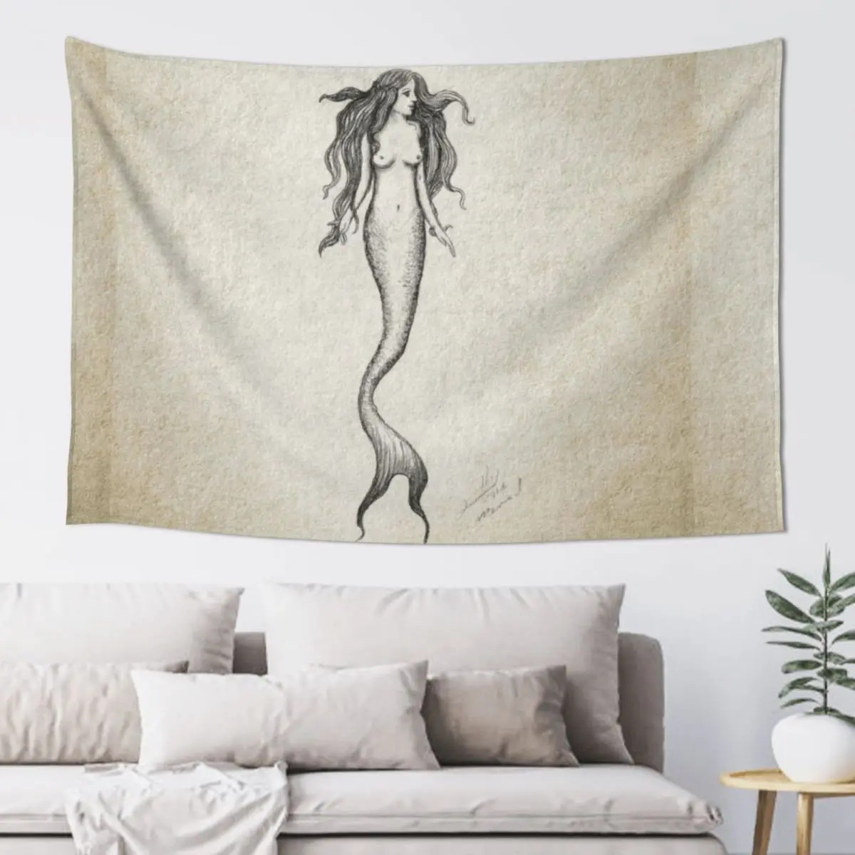 

Mermaid Tapestry Home Decorations Aesthetic Things To Decorate The Room Room Decor Korean Style Tapestry