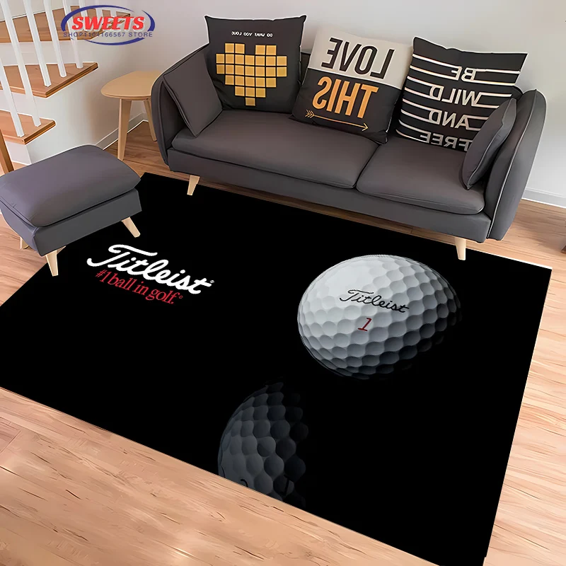 Golf Theme T-T1tleist Carpet, Living Room and Bedroom Household Items,Children's Room Sofa Mat,Doormat Floor  Anti-slip Rug,Gift