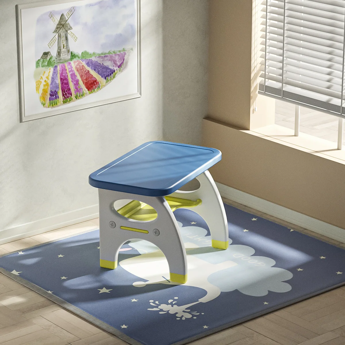 New Design Colorful School Indoor Children Activity Desk Plastic Kids Desk And Chair Study Table Chair Set Children