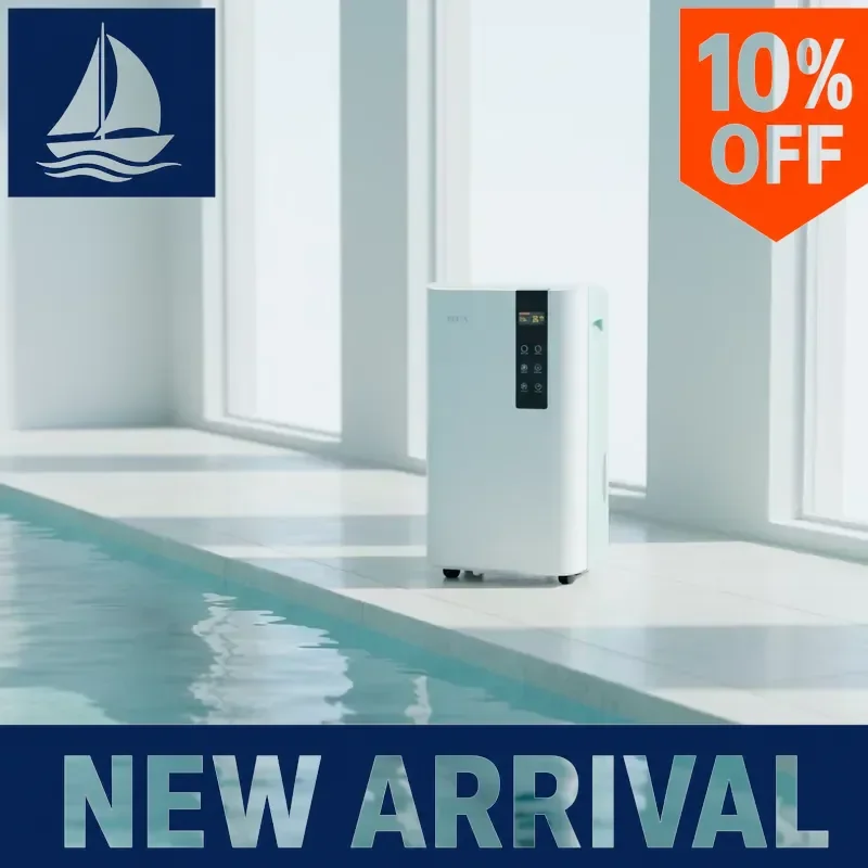 for Swimming Pool Dehumidifier 88 Pints Day WiFi App Control Commercial Refrigerative LED Display Indoor Humidity Remover