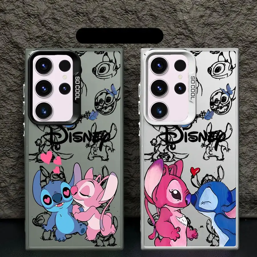 Disney Stitch Angle Back Phone Cover Case for Samsung Galaxy S22 Ultra S23 S24Ultra S25Plus S25 S20 FE Note 20 Ultra S21 S24 FE