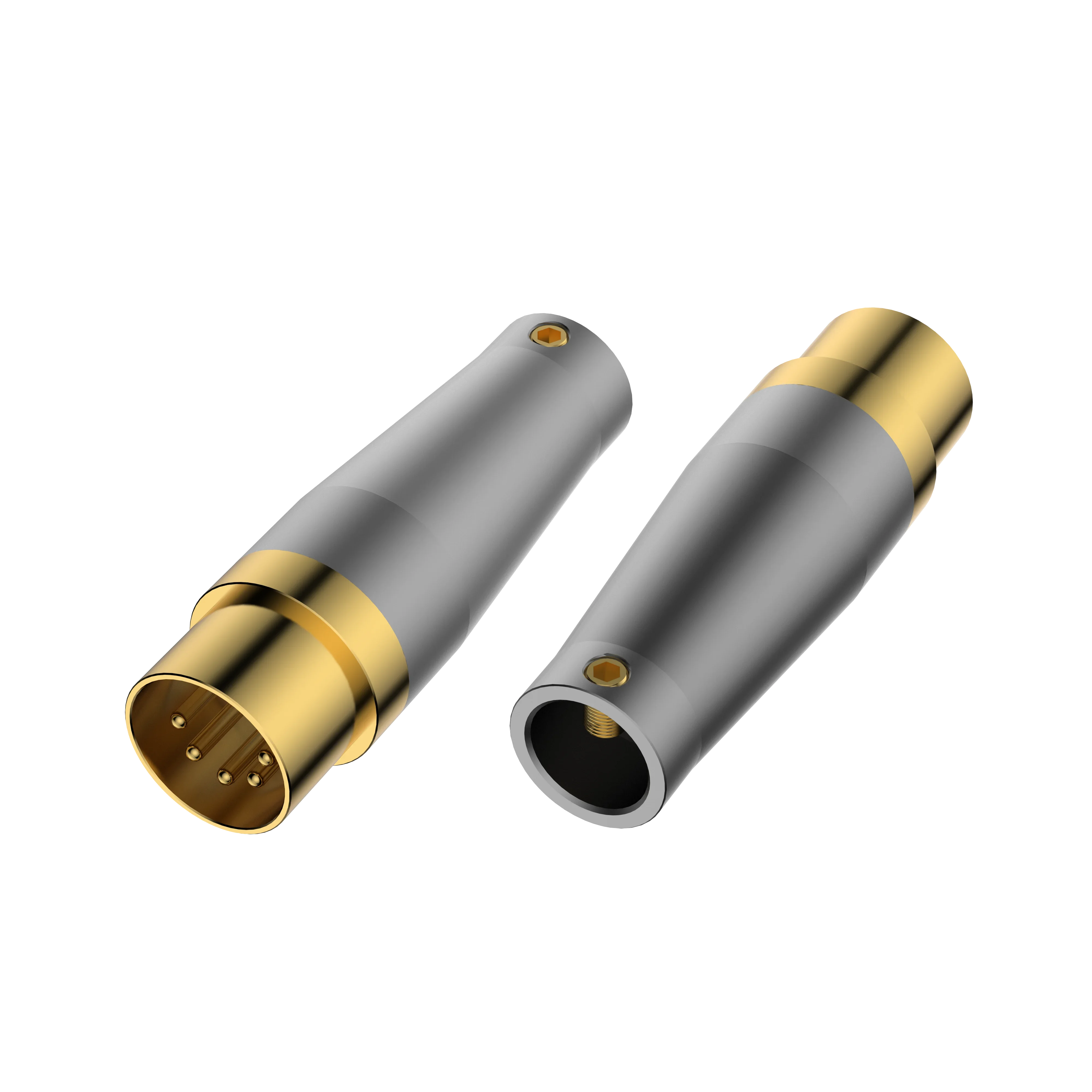 

VIBORG ND05R/G с золотым/родиевым покрытием DIN5 Switchcraft с замком 5-контактный Din. 05CL5M. MIDI-штекер. Аудиоразъем NAIM Четырехразъем