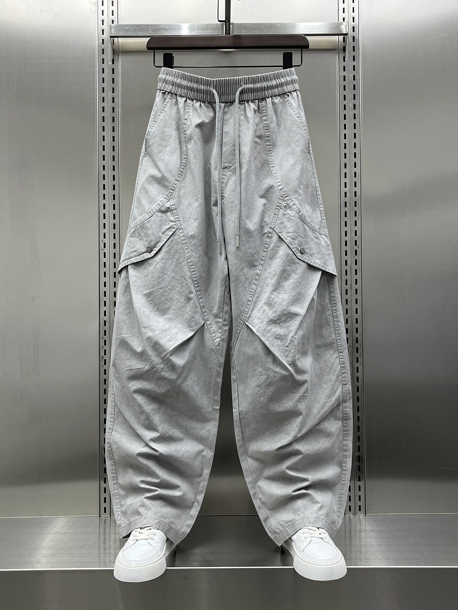 

Spring 2026 Men's Casual Tie Dye Straight Leg Work Pants Faionable Loose American Sle Comfortable Straight Cut Trousers