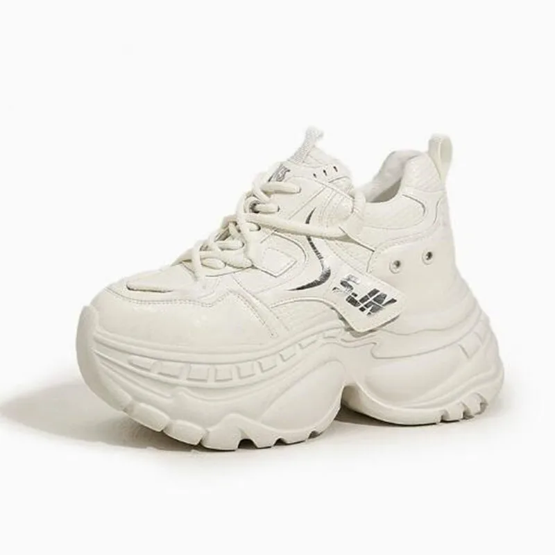 

Новые женские кроссовки на платформе, повседневные, на массивном каблуке, весна-осень, разноцветные, увеличивающие рост, спортивные, вулканизированные