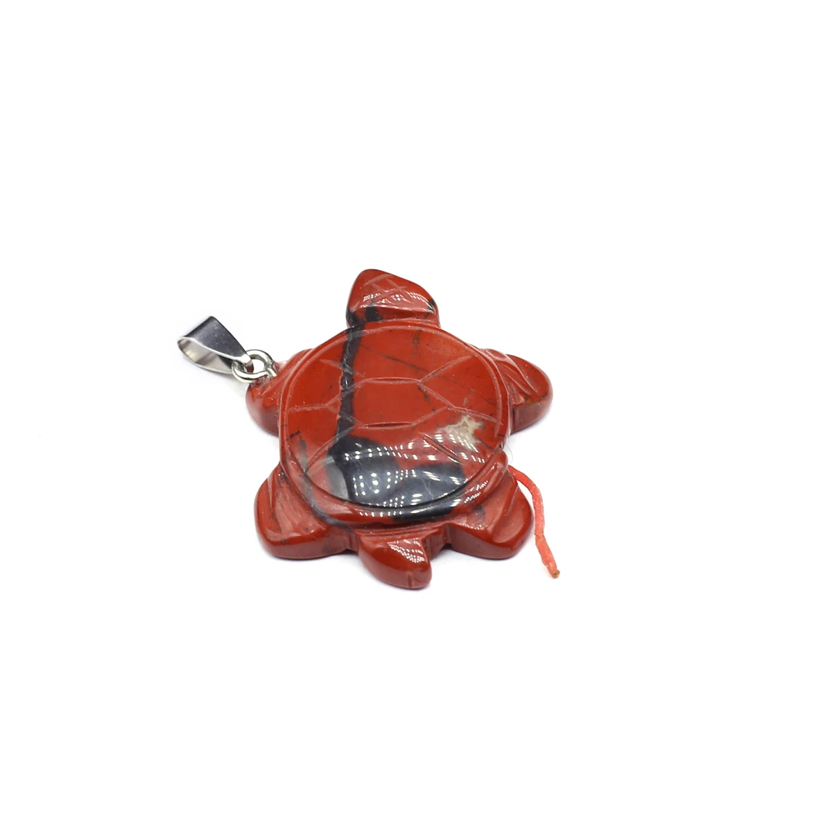 5PCS Natural Stone Rose Quartz Malachite Blue Turquoise Turtle shaped Pendant Jewelry Making DIY Necklace Accessories Gift