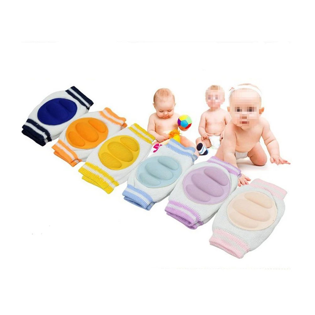 

Baby Kneepads 13x9cm Blue Cotton Spandex Breathable Absorbing Durable Toddler Crawling Protector Knee Pads Infant Socks