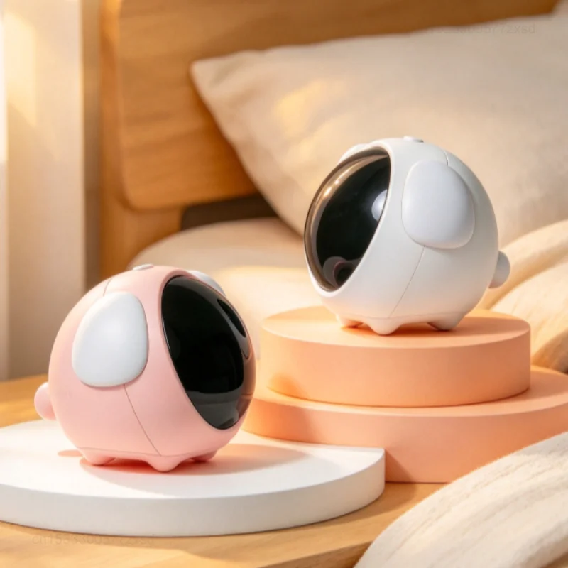 Cute Expression Night Lamp Alarm Clock Snooze Child Kid Digital Alarm Clock Voice Control Home Intelligence Cute Cartoon Clock