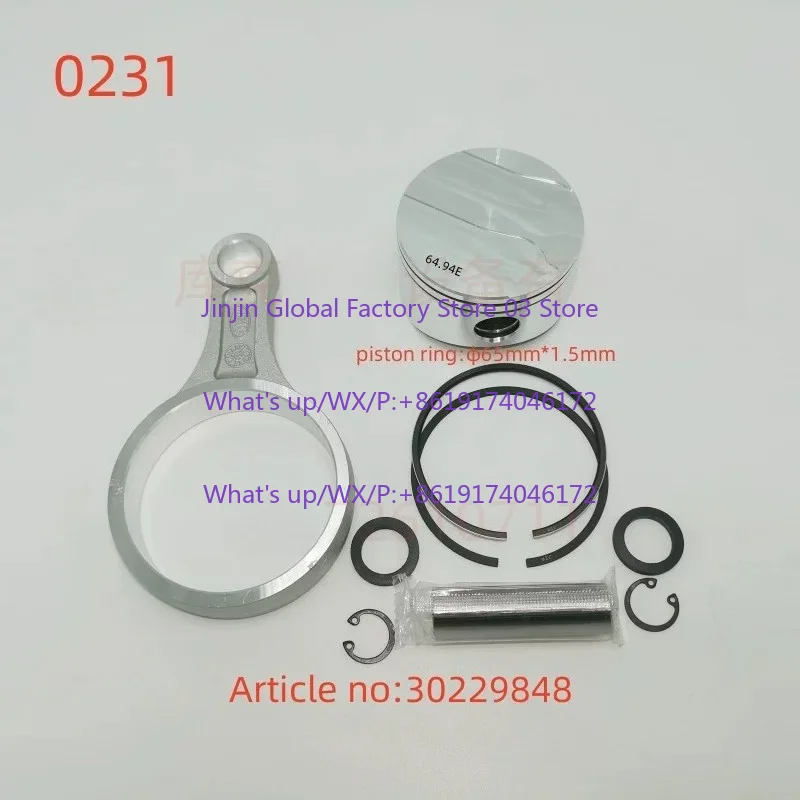 

2pcs Refrigeration compressor connecting rod piston set 4PES-10Y 4PES-15Y 4PES-12Y 4PESP-12P