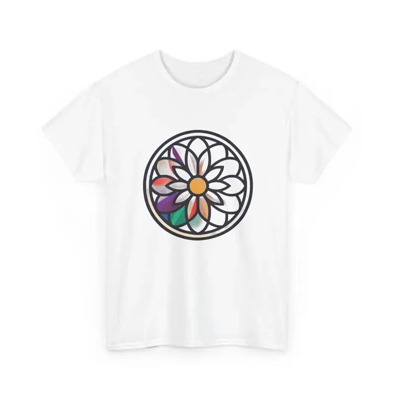 Camiseta Mandala Bohemia Colorida para Festivales