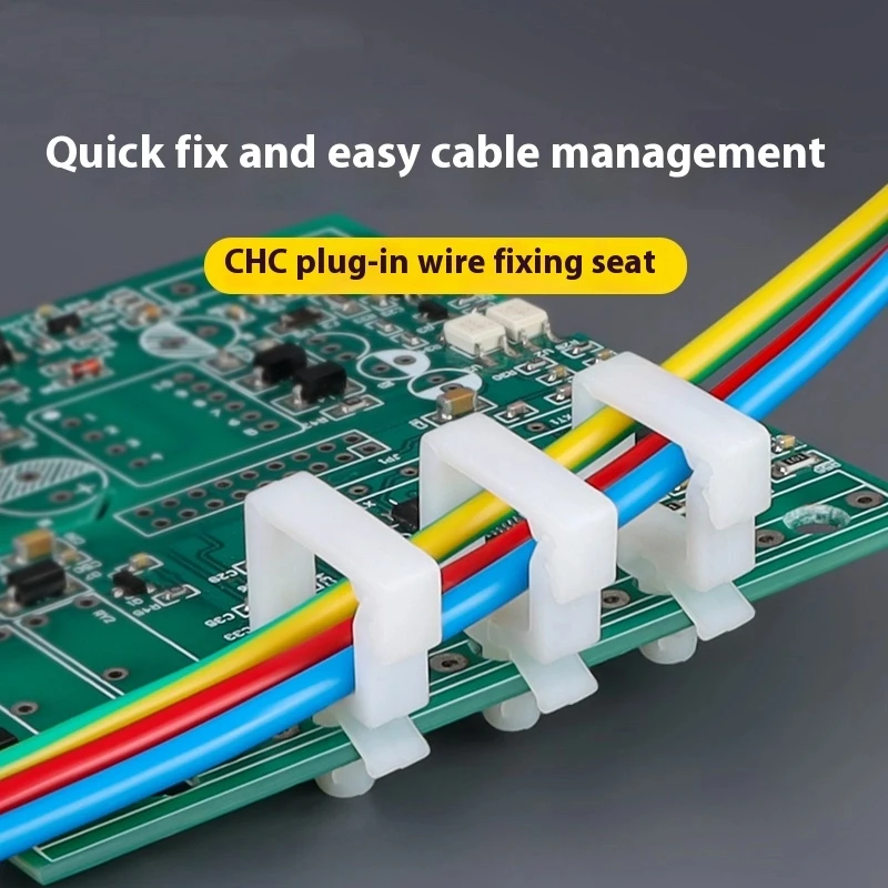 

Pin-type Wire Fixing Seat Pressing Aircraft PC Board Wire Manager Fixed Snap Buckle