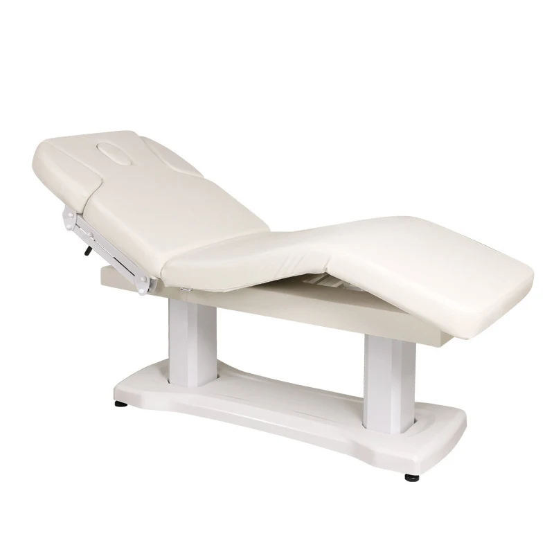 Electric Beauty Bed, PU/PVC Leather Multifunctional Massage Table, 200x80cm Remote Control Adjustable Spa Bed, Salon Furniture
