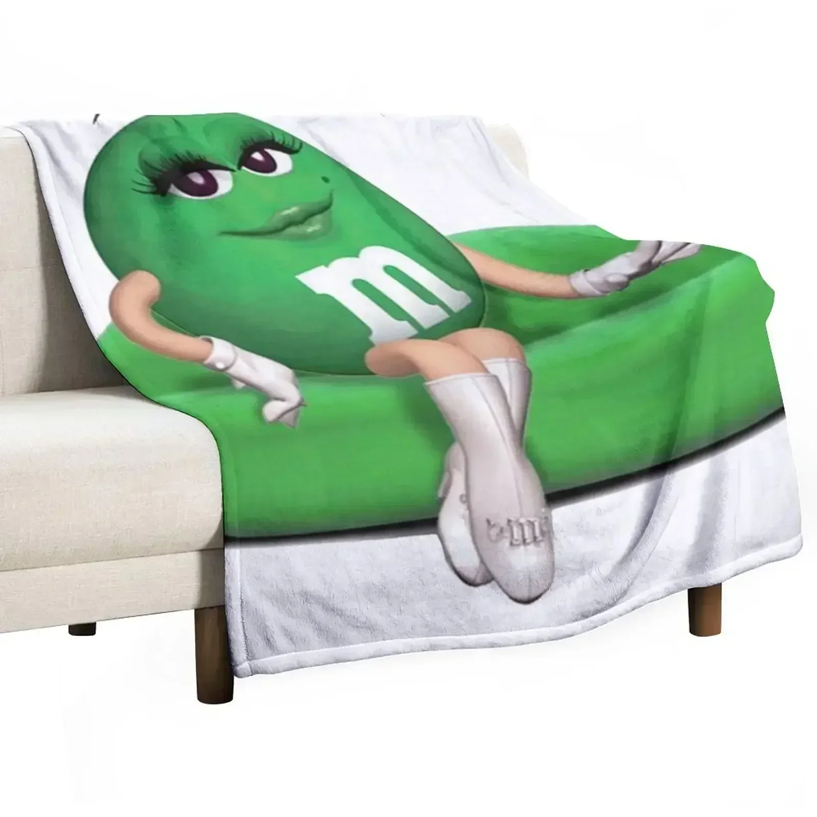 Sexy Times with Ms. Green Throw Blanket for sofa Luxury Weighted Decorative Sofa Blankets For Bed Soft Beds Blankets