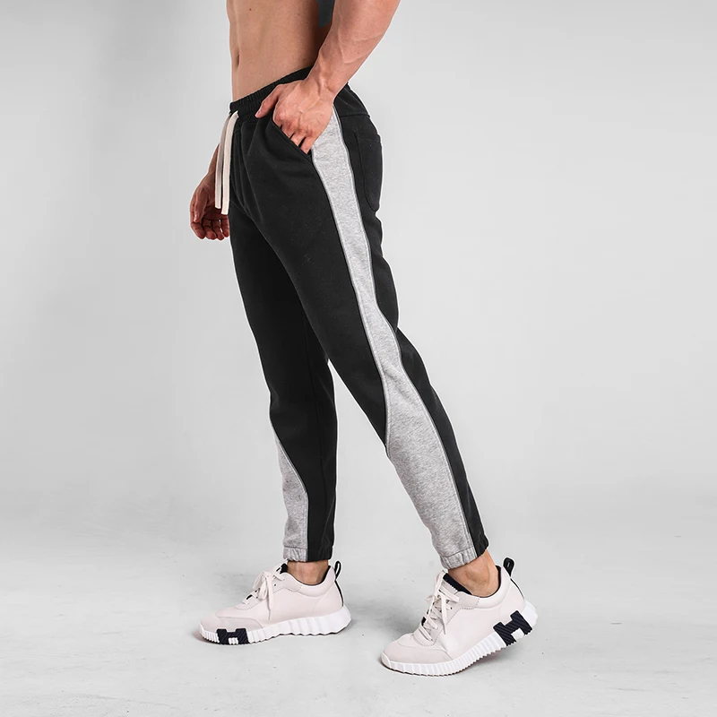 Being Vigor Cotton Sweat Pants Fitted Leisure Joggers Piping Striped Cargo Pants Elastic Waisted Sport Pants Trousers pantalone