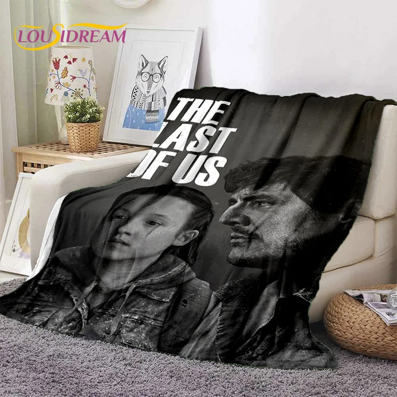 3D The Last of Us Horror Game TV Joel Pedro Soft Blankets,Keep Warm Throw Blanket Comfortable Blanket for Beds Sofa Home Bedroom