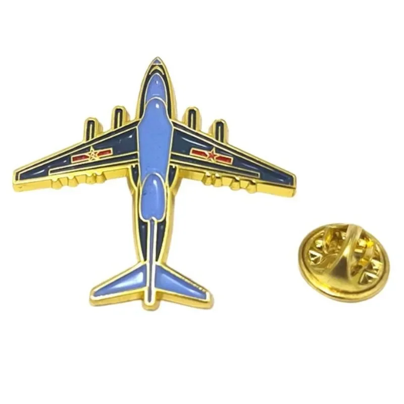 Creative Air Show Aircraft Badge Brooch Pin Souvenir Paint Craft Exquisite Badge Pin