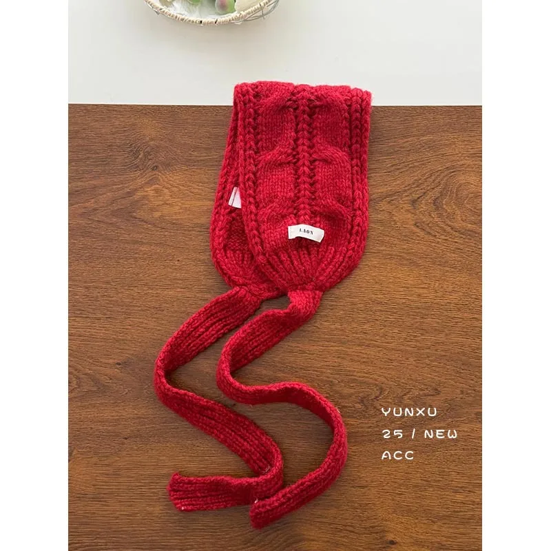 الكورية محبوك تويست عقال النساء الشتاء سميكة الدافئة والباردة غطاء للأذنين ركوب تنوعا غطاء للأذنين الأذن الدافئة الأذن يغطي