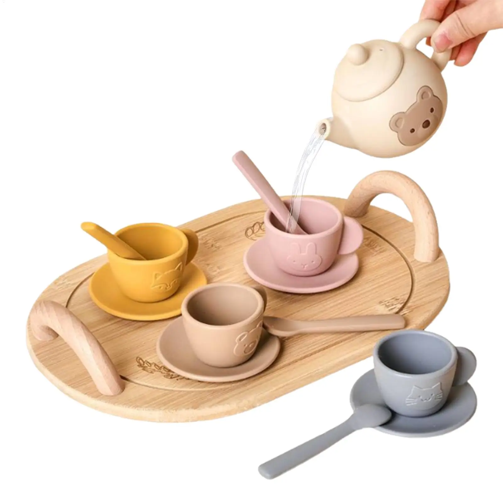 Service à thé pour tout-petits, maison de jeu, jouets, développement de la motricité, jeu de rôle, jouet pour filles et garçons de 3 à 6 ans, cadeau de vacances