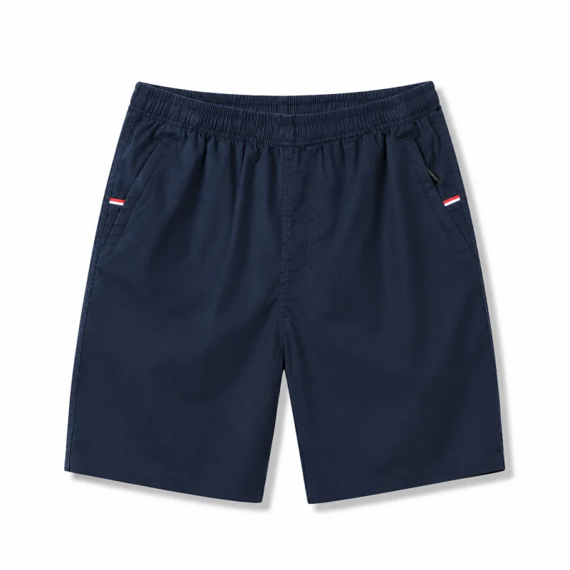 

Men's Shorts Casual Elastic Waist Summer Beach Pants Lightweight Loose Fit Solid Color Sports Jogger Shorts with Side Pockets