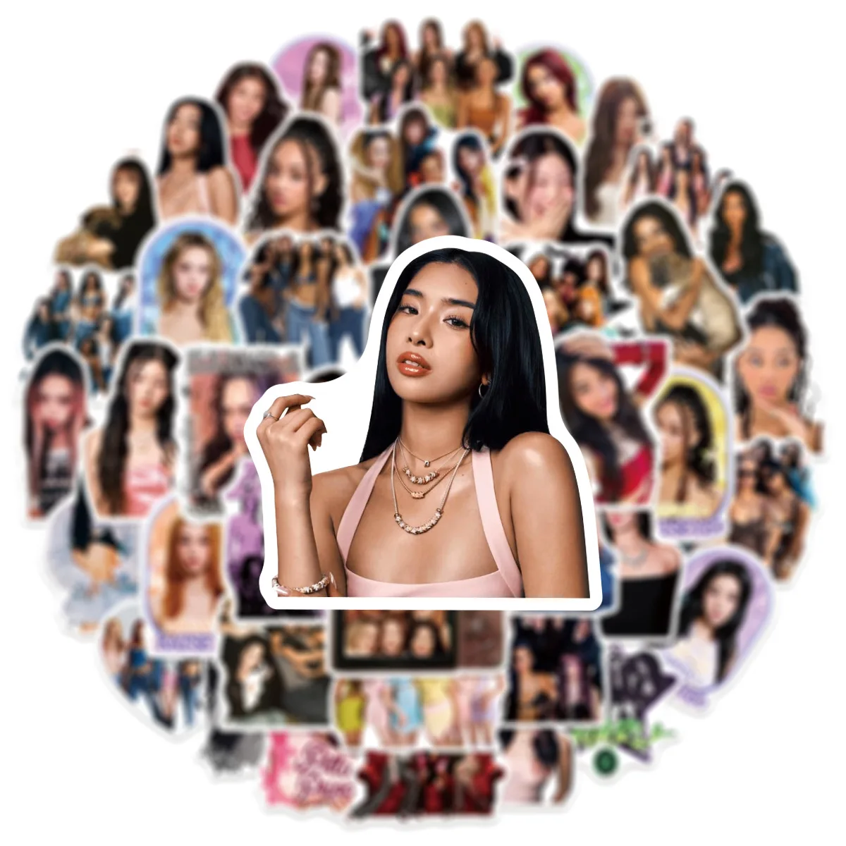 10/50 Stück Neue Katseye K-Pop Girlgroup Graffiti-Aufkleber Dekoration für Gepäck, Handy, Gitarre, Scrapbooking, Wasserfeste Sticker – Detail 6