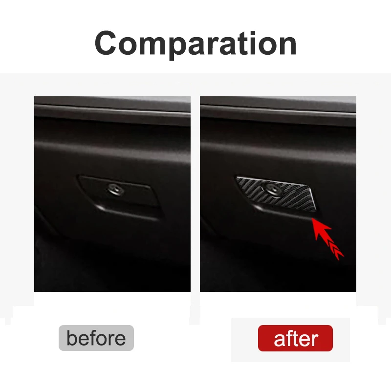 For Chevrolet Camaro 2016-2019 Car Storage Box Handle Cover Decorative Sticker Interior Modification Accessories