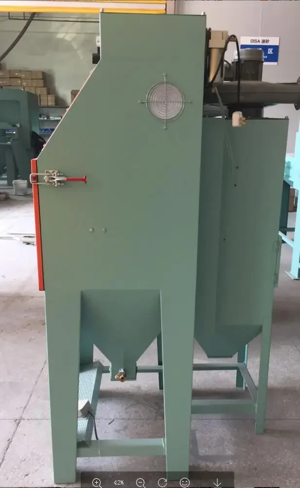 Mesin semprotan pasir listrik, semburan pasir tipe Manual cetakan logam Descaling perawatan permukaan peralatan sandblast CJ6050