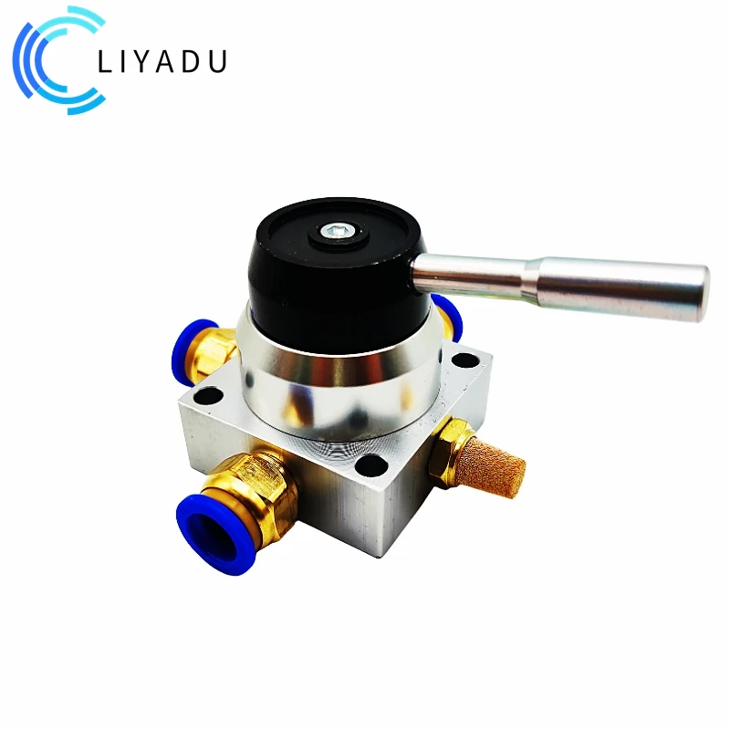 K34R6-8 K34R6-8D K34R6-8L RC1/4 BSP 4 طريقة 3 موقف الهوائية الهواء اليد صمام التحكم اكسسوارات بجانب أسفل من الغاز #4