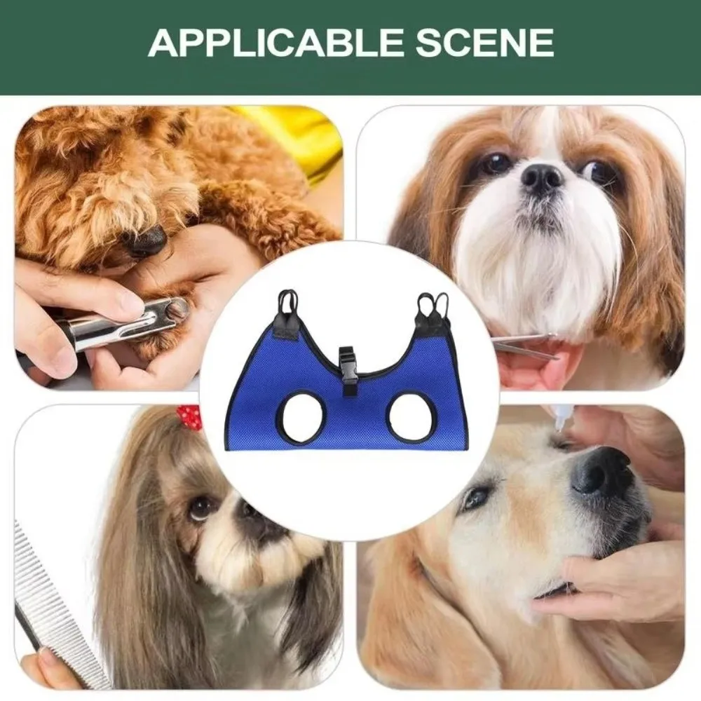 Large Pet Grooming Hammock Hanging Teddy Hook Type Pet Sling Harness Anti-scratch Cat Dog Nail Clipper Fixer Restraint Bag