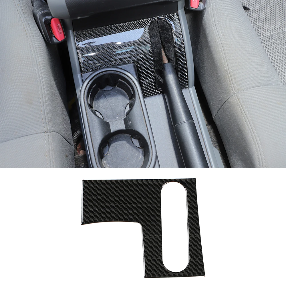 

Car Handbrake Decoration Trim Stickers for Jeep Wrangler JK JKU 2007 2008 2009 2010 Auto Interior Accessories Real Carbon Fiber