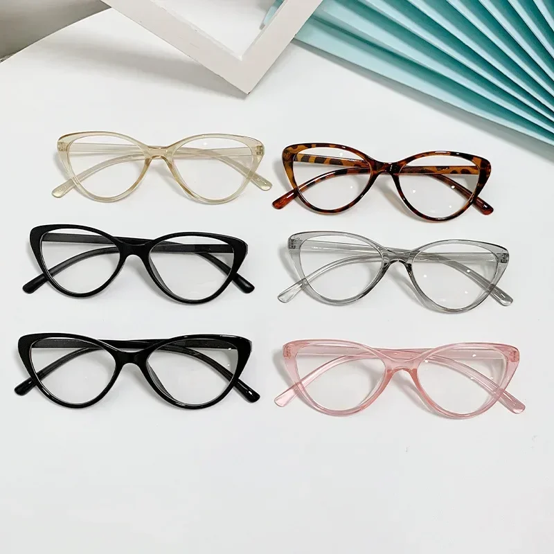 New Fashion UCat's Eye blokujące niebieskie światło zwykłe okulary dla kobiet mężczyzn modna klasyczna przezroczyste okulary Retro trójkątna