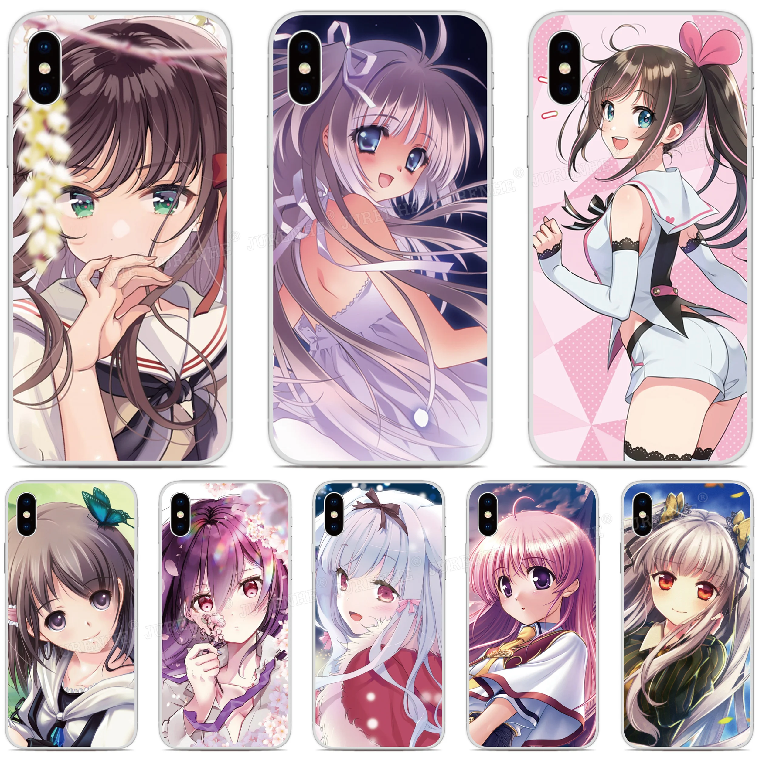 Anime Girl Back Cover For Doogee N55 Plus N50 N50s X98 X97 X96 X95 X90 S97 Pro Nothing Phone 2a Plus CMF 1 One 2 Two Case