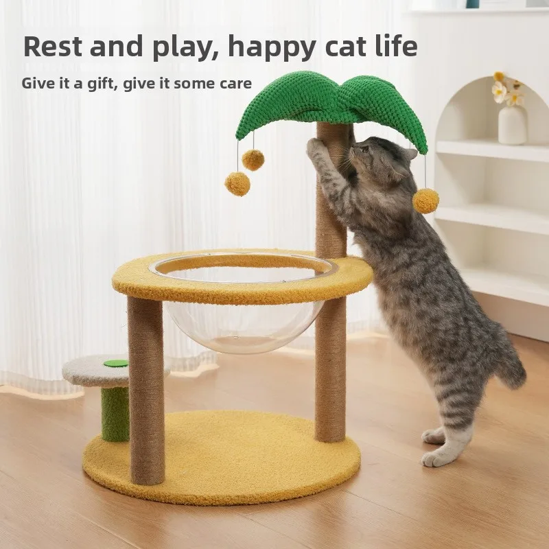 Small Monster Scratching Post Tree House in One Compact Design Large Special Small Scratching Board Non Sliding Cat Tower