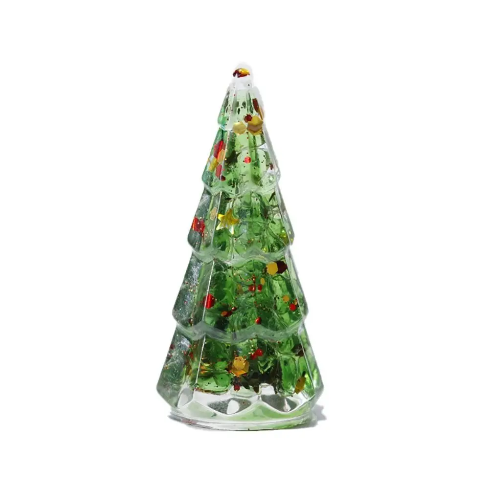 Muslimum Gum Dripping albero di natale resina fatta a mano in resina albero di natale Mini decorazioni natalizie da tavolo natale