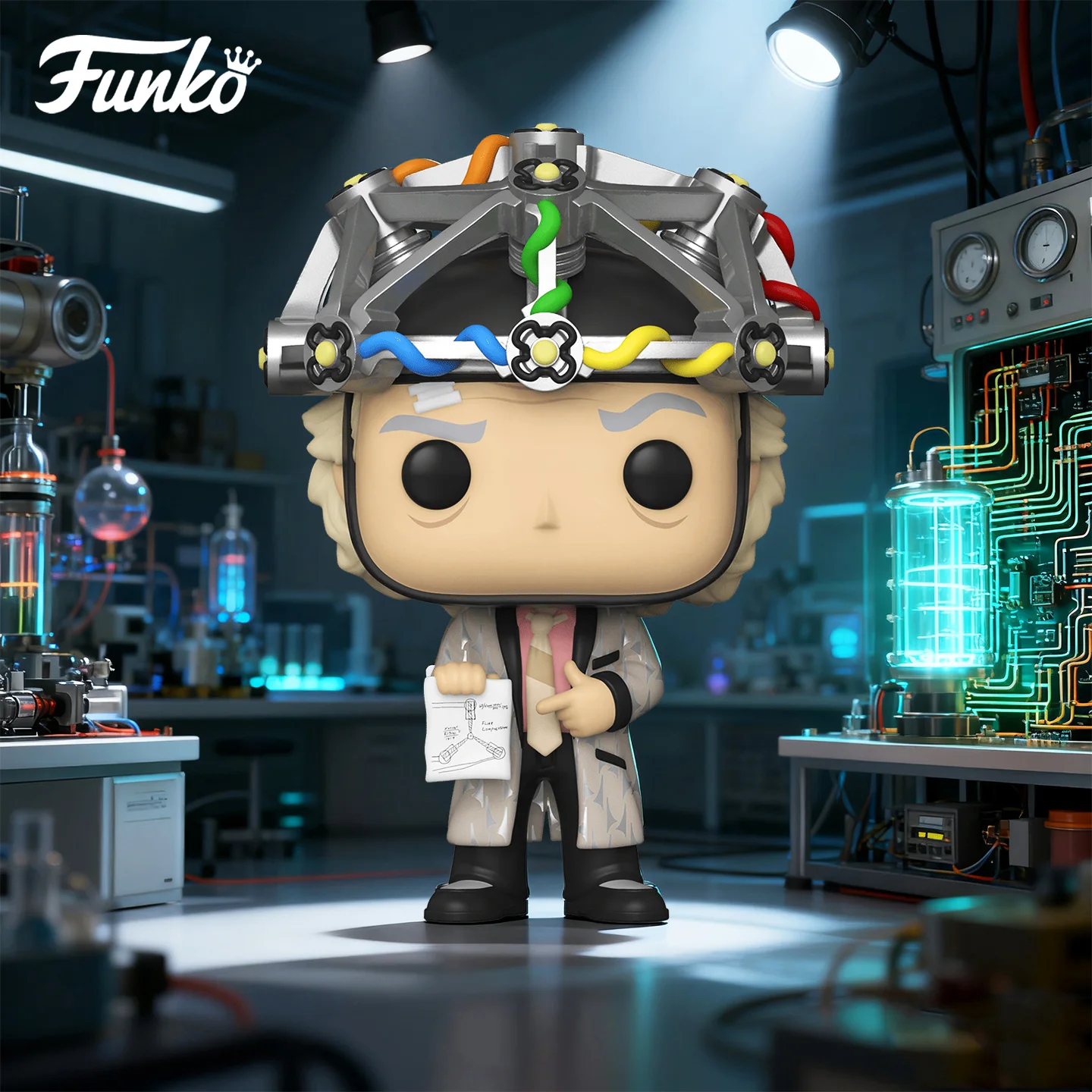 

Funko Pop Movies & TV Back To The Future DOC WITH HELMET Peripheral Figurines Toys for Boys Gift Collectible Ornaments