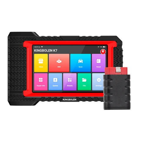 [Пожизненное бесплатное обновление] KINGBOLEN K7 OBD2 сканер, кодирование ЭБУ, двунаправленный 28, сброс, все инструменты для диагностики системы PK THINKSCAN MAX 2