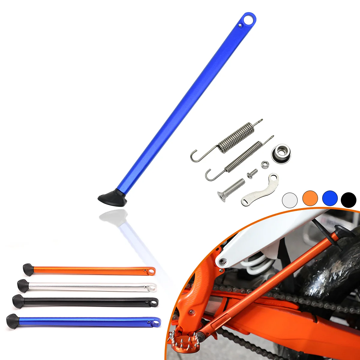 

Подставка для мотоциклов, боковая подставка + комплект пружин для KTM EXC EXC-F XC XC-W XCF XCF-W Six Days 125-500 2017-2018-2023, автомобильные детали