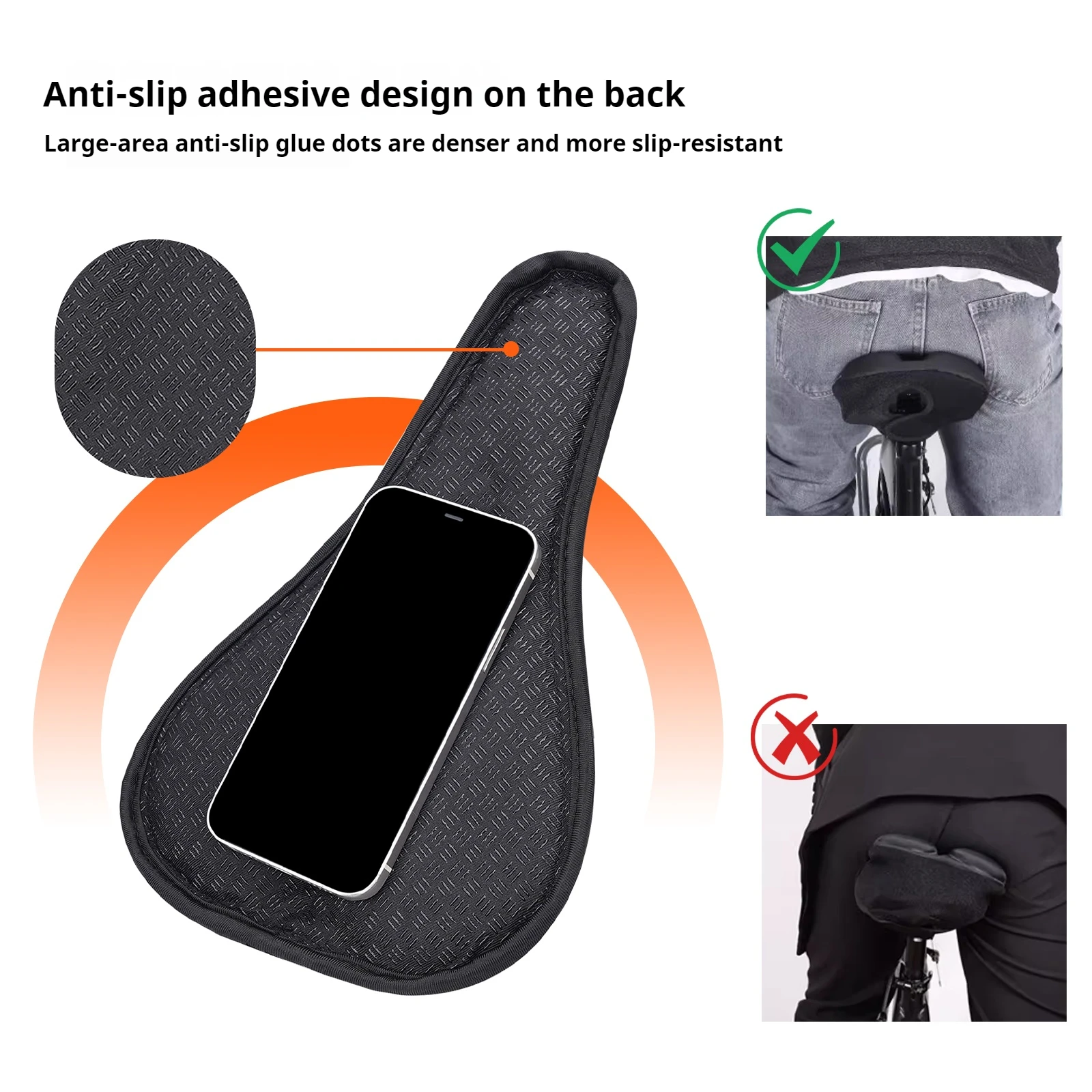 ENLEE Bicycle Saddle Cover Ultra-Lightweight And Soft Unisex Suitable For Mountain And Road Bike Comfortable Riding Seat Cover