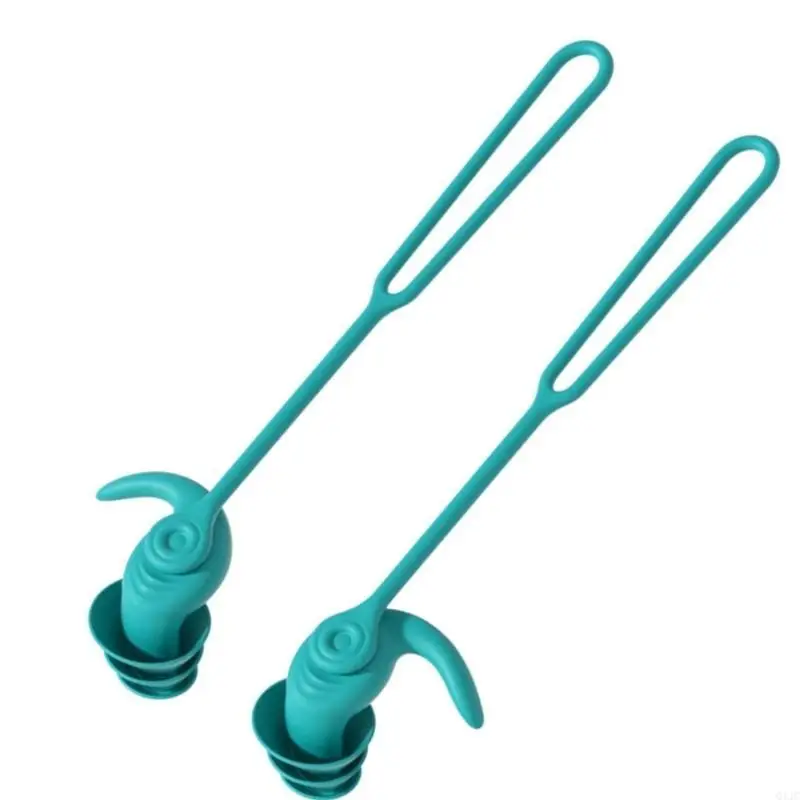 Q1JC Skuteczne silikonowe zatyczki do surfowania do snu i cichej pracy na studiach 2PCS