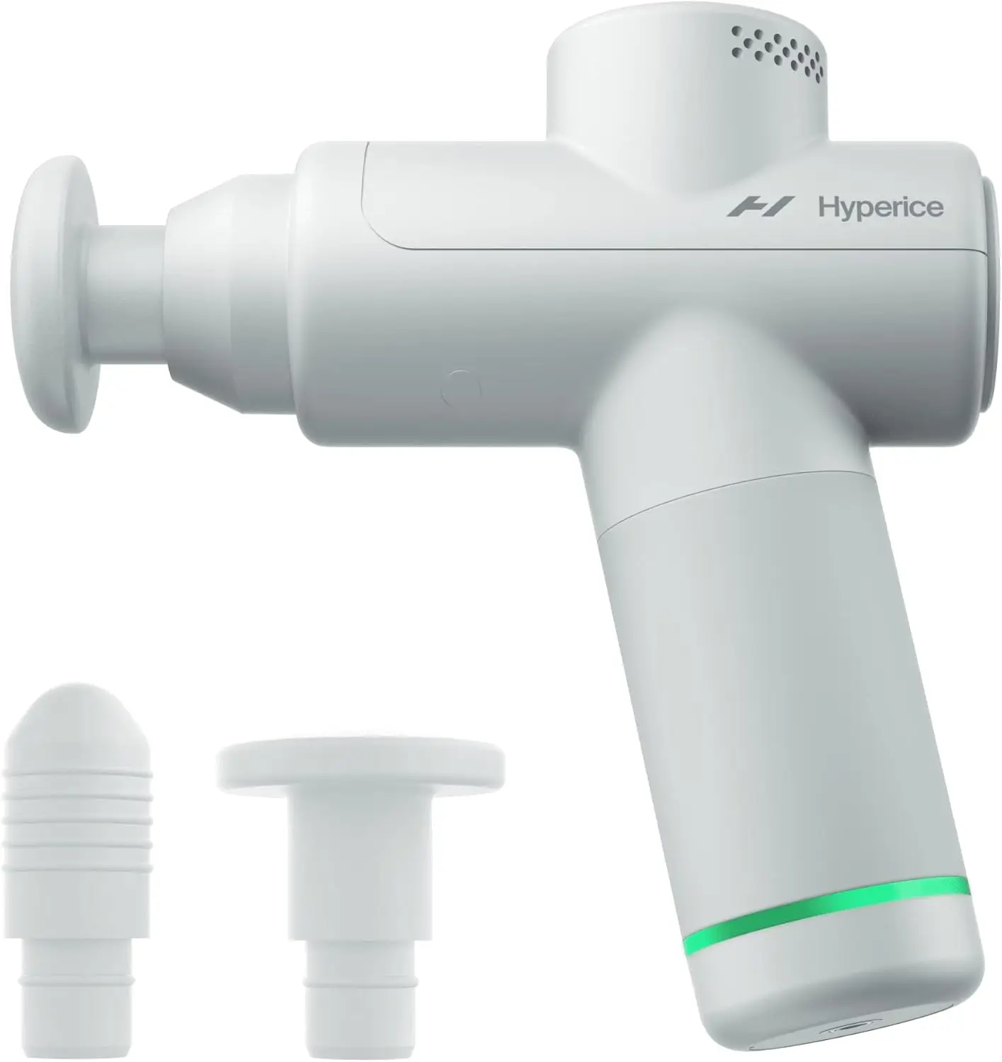 

Ручной массажер-пистолет с технологией Quiet Glide, 3 скорости и 2 насадки для снятия мышечного напряжения