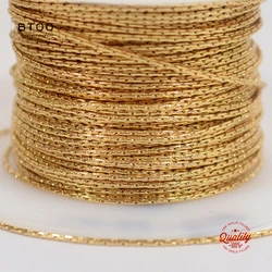 100% 14K Gold Filled Beading Chain Chain 0.67MM Chain Necklace Gold jewelry Minimalist Gold Filled Chain DIY Jewelry