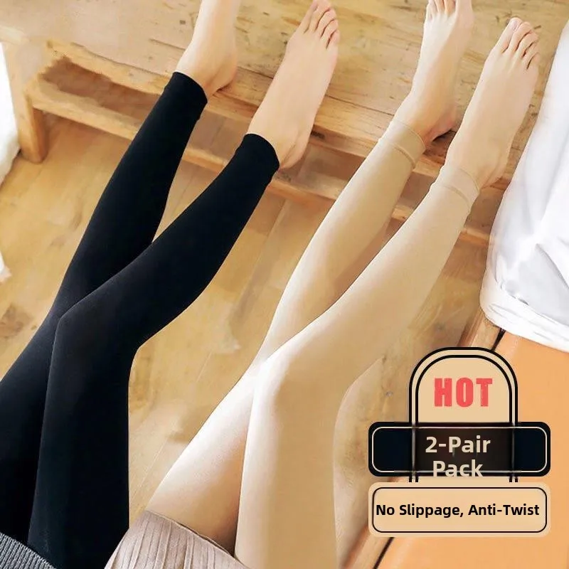 

Thiened Fce Winter Tights Non-Connected No-ow Leggings Large Size Fle Color Skiing Outdoor Cam Travel Gear