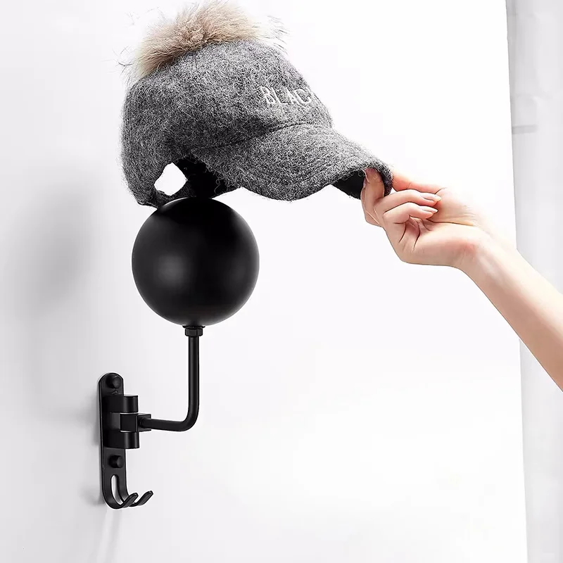 Rack de parede para capacete de motocicleta, rack de exibição sem perfuração, armazenamento de chapéu, anti-deformação, sólido, requintado, portátil, armazenamento de entrada