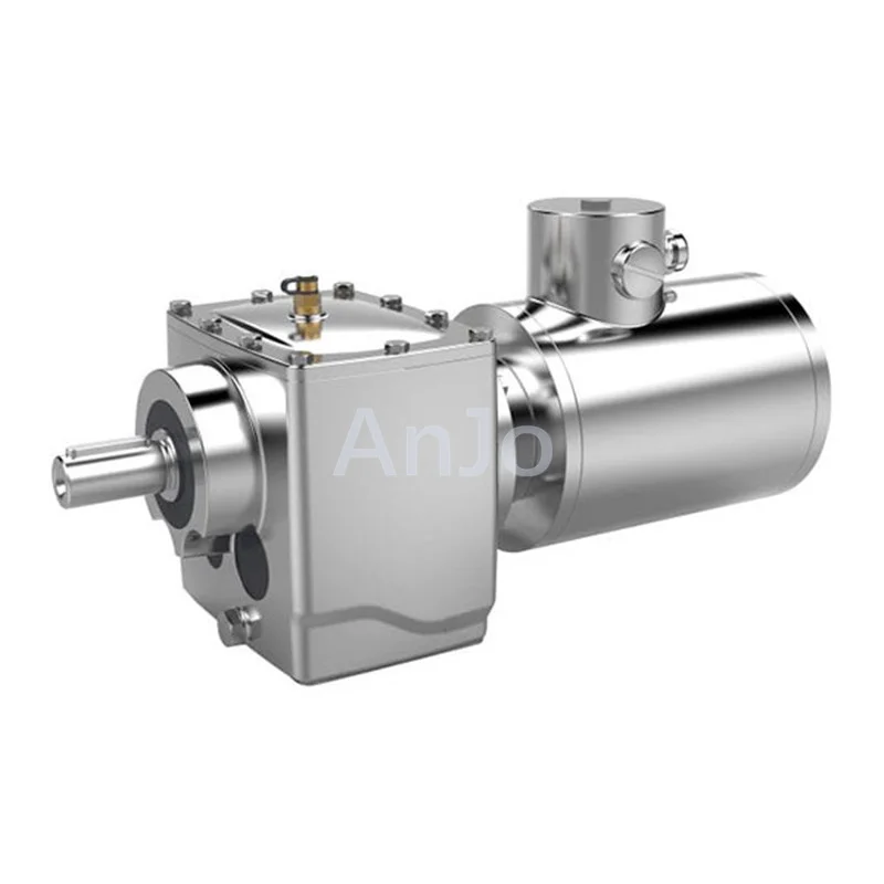 304 Inox Hygienic Reduction Box Sea Food Machinery Gear Motor IP67 Waterproof Stainless Steel Three-Phase Washdown