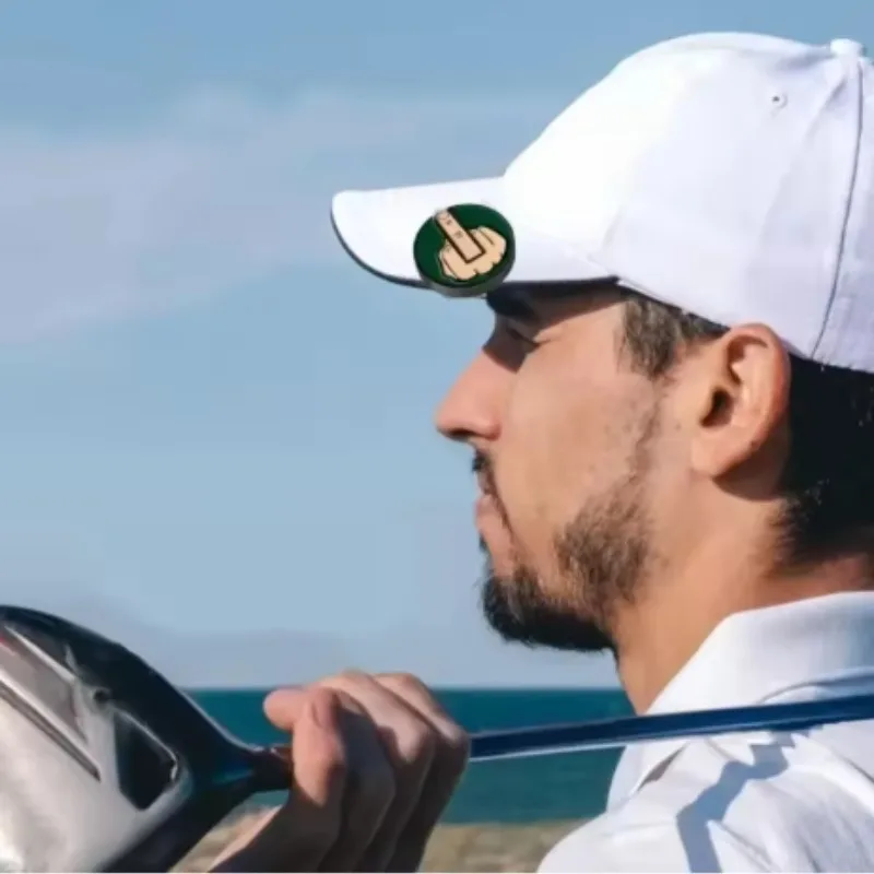 مضحك الاصبع الوسطى كرة جولف ماركر قبعة جولف كليب علامة المغناطيسي القابل للإزالة كرة جولف موقف علامة التدريب الملحقات