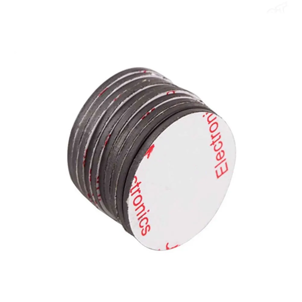

40pcs Round Soft Magnetic Fridge Magnets Adhesive Rubber Self Sticks Plastic Metal Concrete Tiles Kitchen Office Science