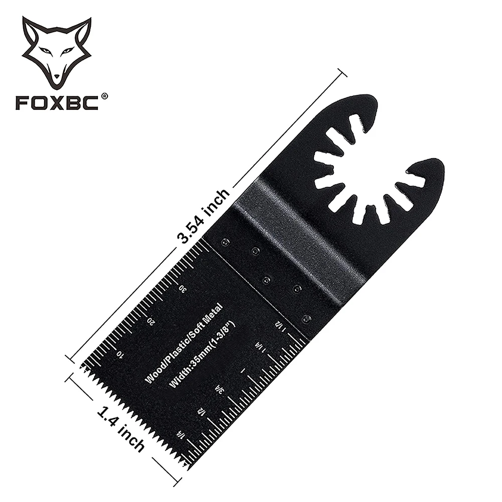FOXBC 50 pezzi di lame per seghe a sgancio rapido multiutensile oscillanti in legno per Dewalt, Bosch, artigiano, Ridgid, Ryobi, Makita