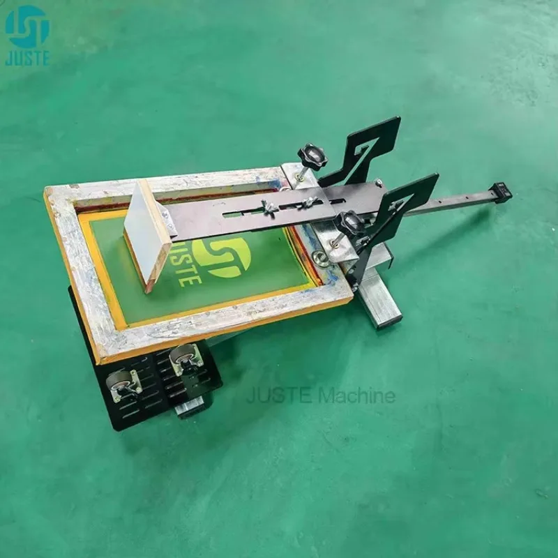 Manual Silk Screen Printer Rotary Screen Printing Machine for Round Glass Container Bowl Object Circular Plastic Paper PP Cup