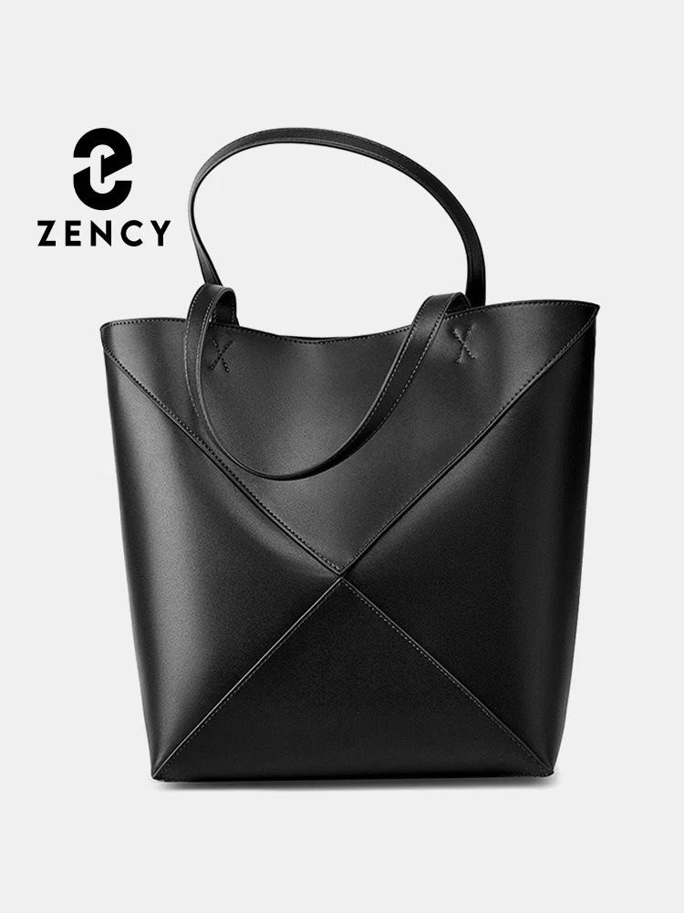 

Zency Women Large Travel Cowhide Tranformation Shoulder Bag Lightweight Tote Bags Crossbody Bag Vintage Handbag