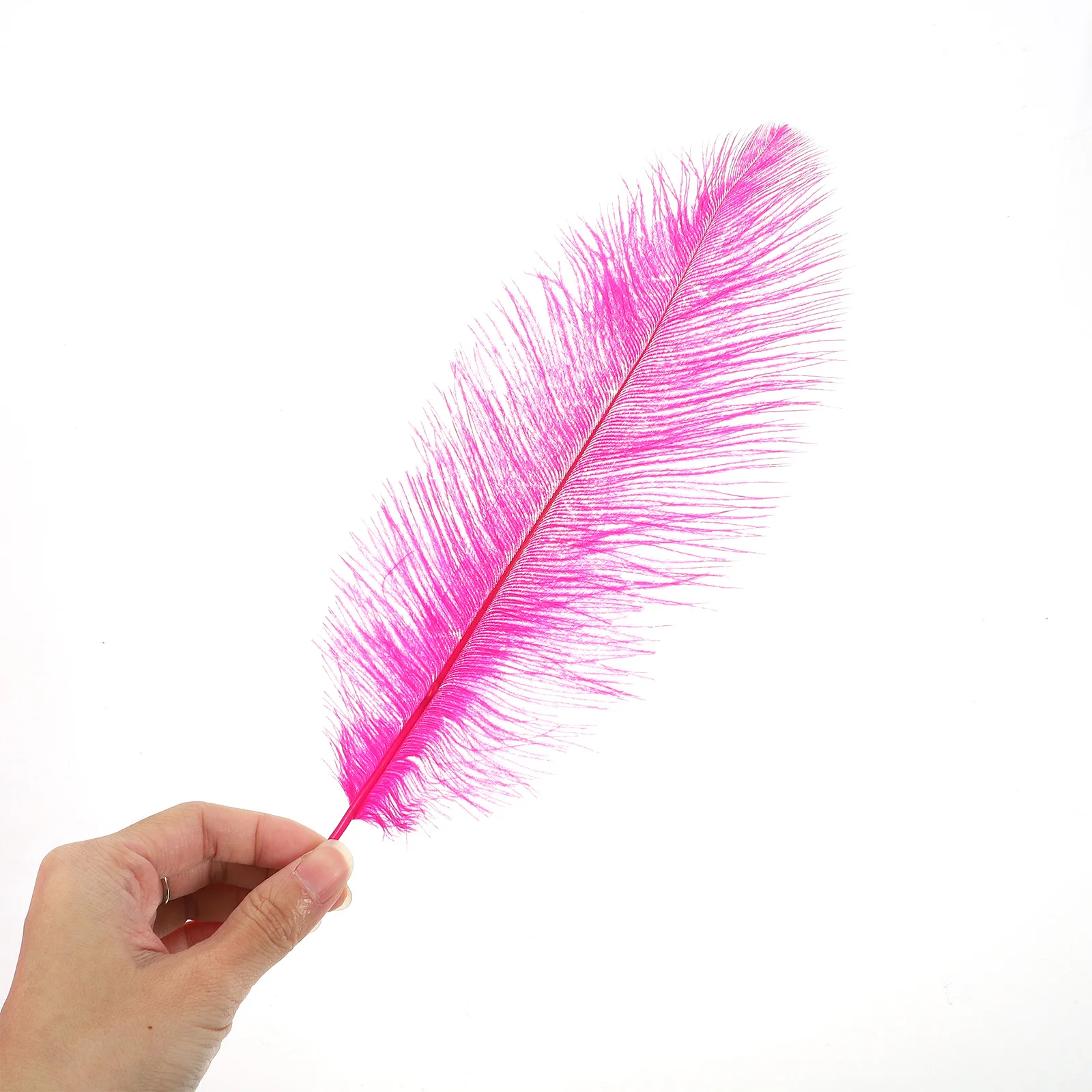 

10Pcs Dyed Ostrich Plumes Decorative Craft Ornaments Bright Colored for Wedding Party Home Decoration DIY Photo Props