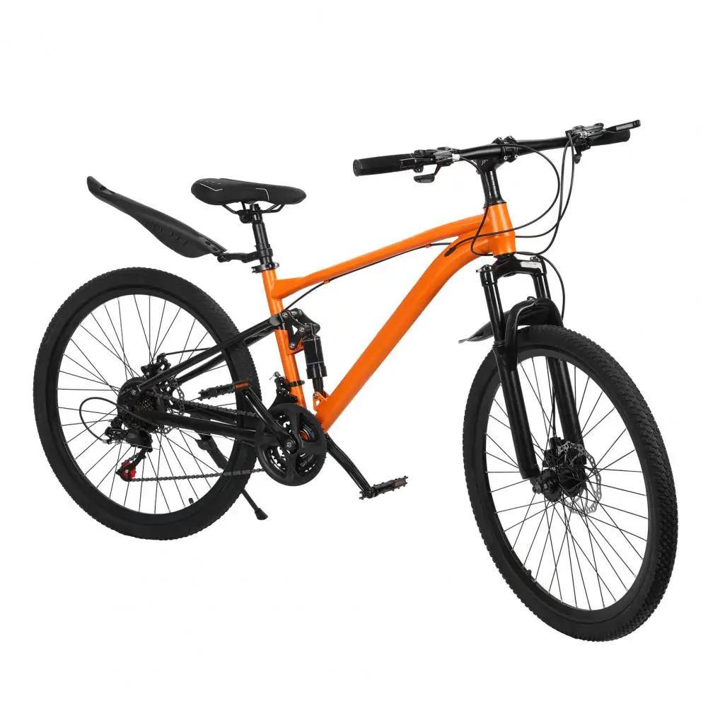 26 Inch Men Women MTB with 24 Speed Trigger Shifters, Aluminum Frame, Dual Suspension, Front and Rear Disc Brakes